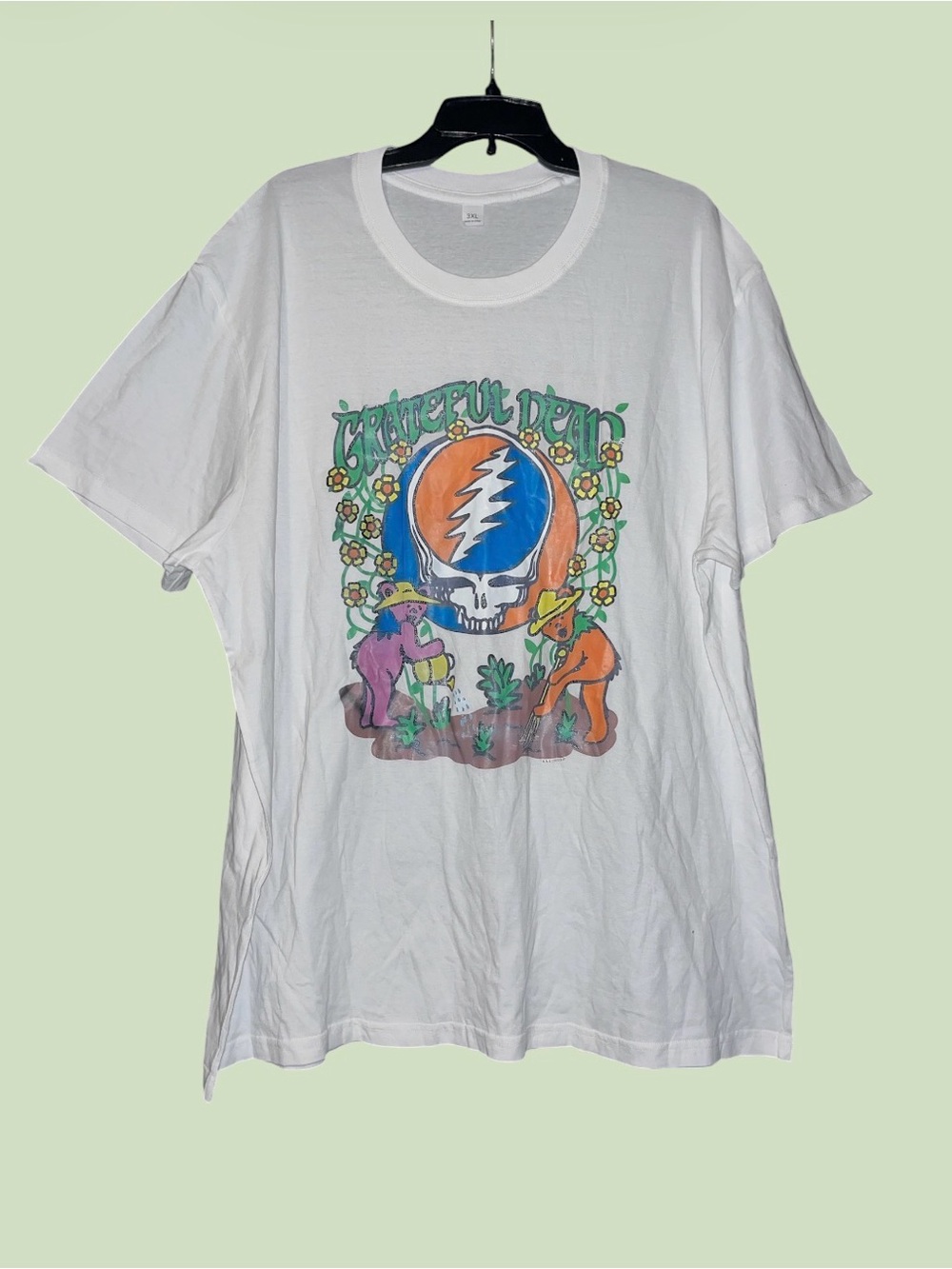 Grateful Dead Graphic Tee - Skull & Lightning Design